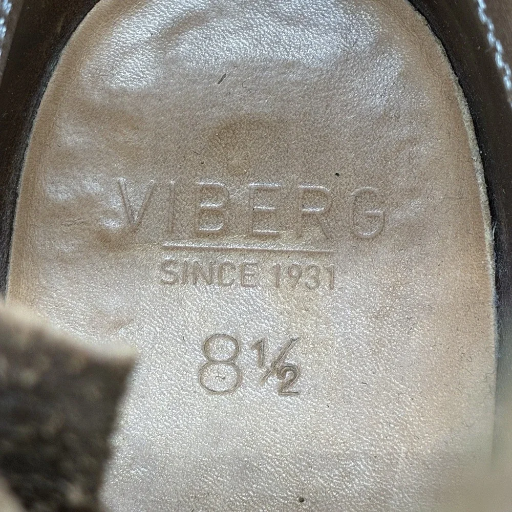 Viberg x Mr Porter Boondocker Service Boots Men's 8.5 Tan Roughout Suede